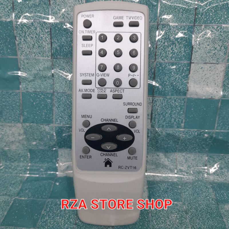 REMOTE REMOT TV JVC TABUNG PUTIH