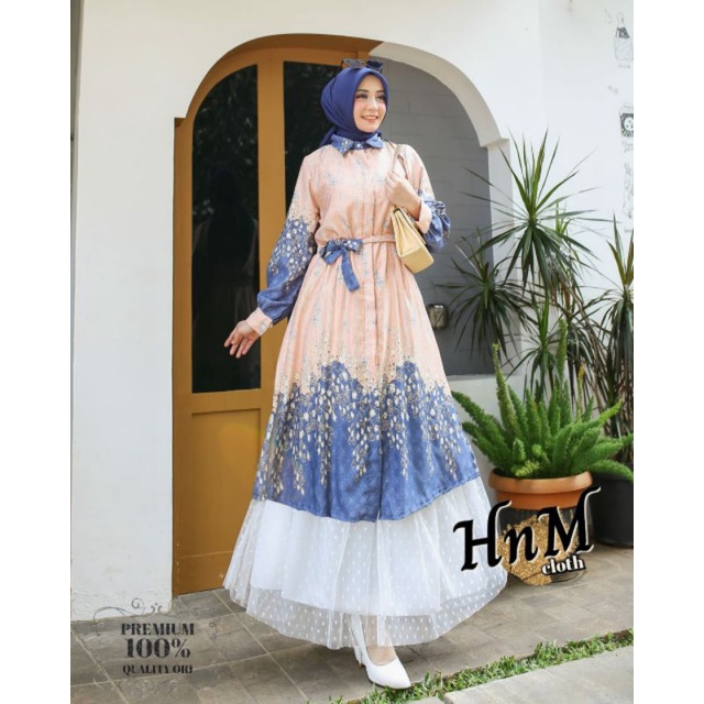 Setelan Tunik Nuna Maxmara plus Rok Tutu Terbaru