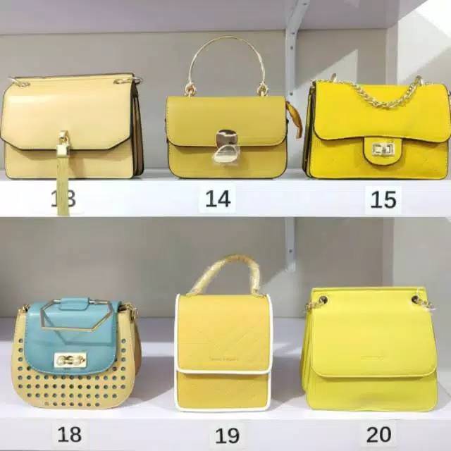 TAS SLEMPANG WANITA MURAH WARNA KUNING