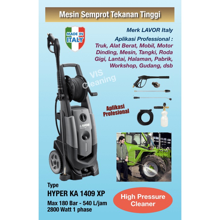 gh Pressure Cleaner 180 Bar max - Lavor Hyper KA 1409 XP