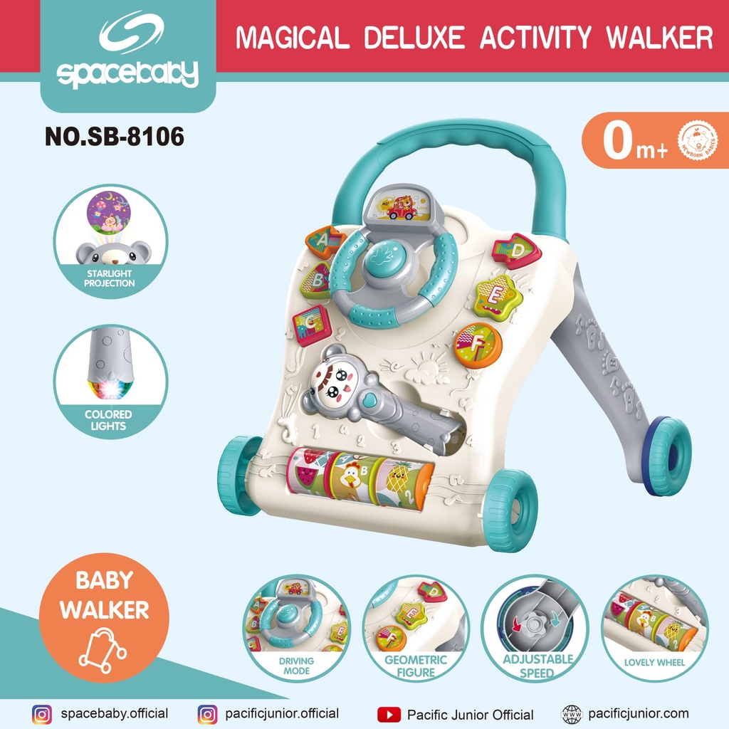 SPACE BABY SB 801 Baby Walker 3 in 1 Push Walker ( WALKER, SCOOTER &amp; PUSH BIKE ) Alat Belajar Jalan Bayi SPACEBABY SB 8106 SB 801 SPACE BABY SB 8106 SB801