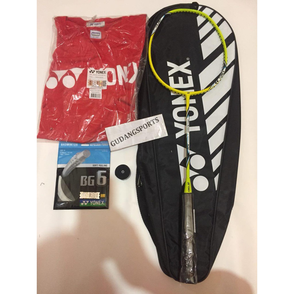 PAKET LENGKAP - Raket Badminton Yonex Arcsaber Light 10i Original