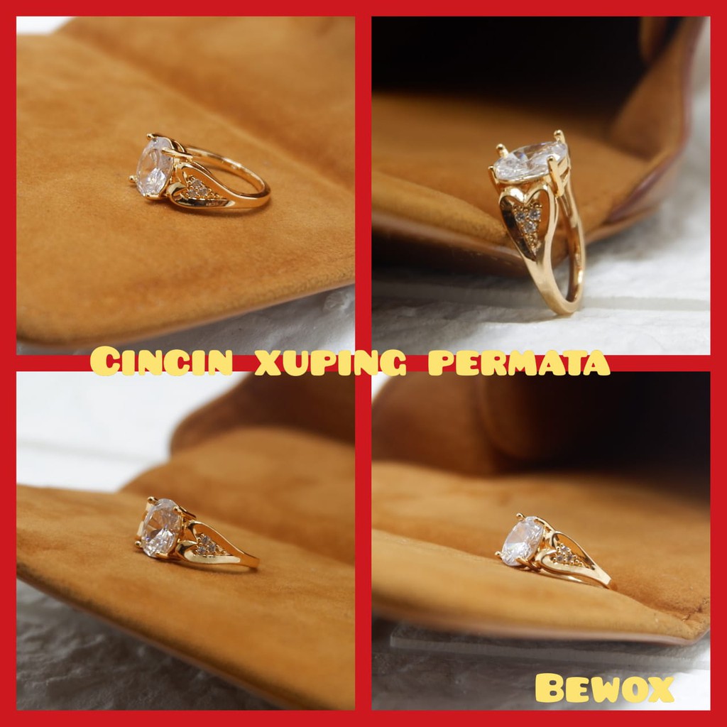 Cincin Xuping Gold Perhiasan Fashion Wanita Permata