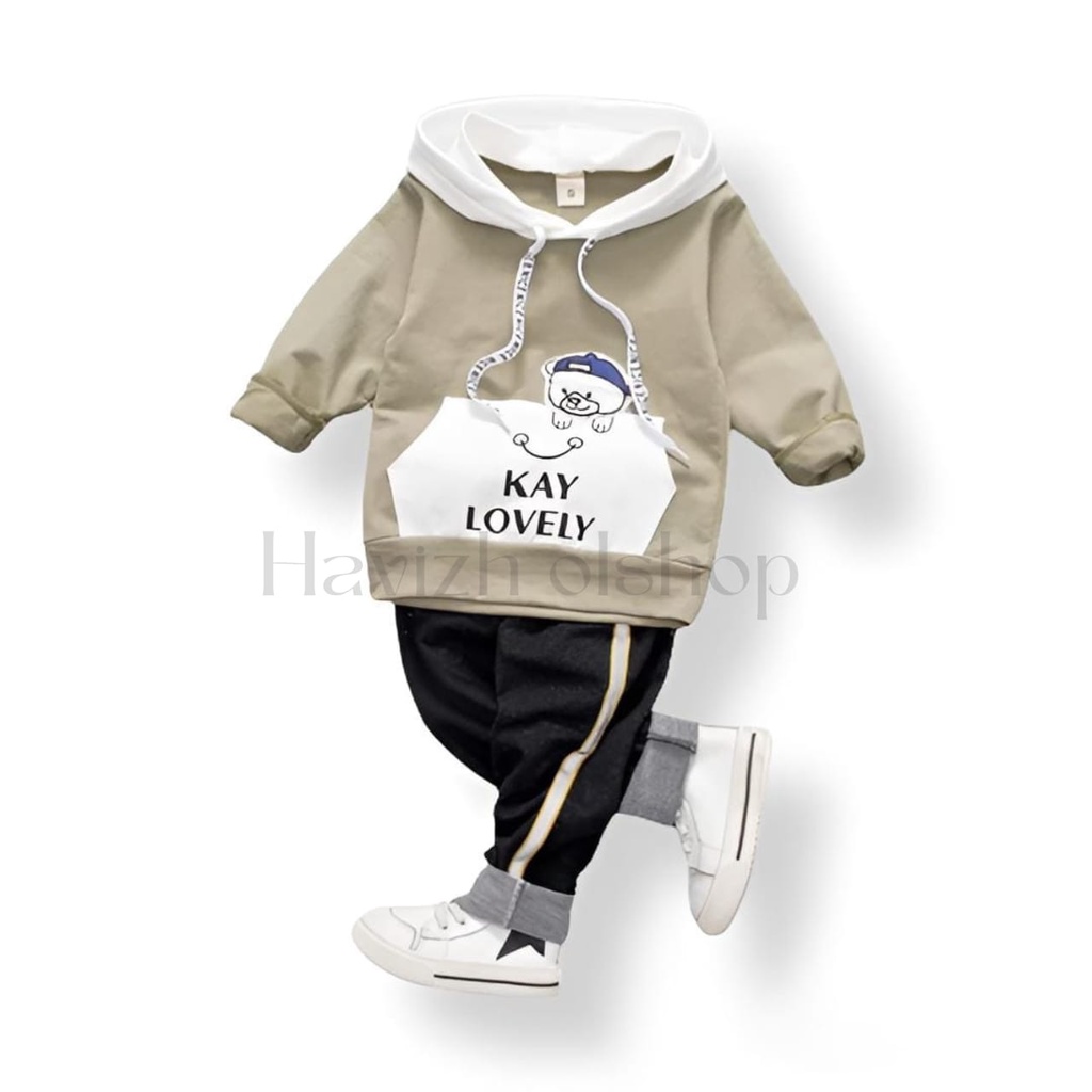 stelan hoodie anak &quot;KAY&quot; 1-6thn / pakaian anak