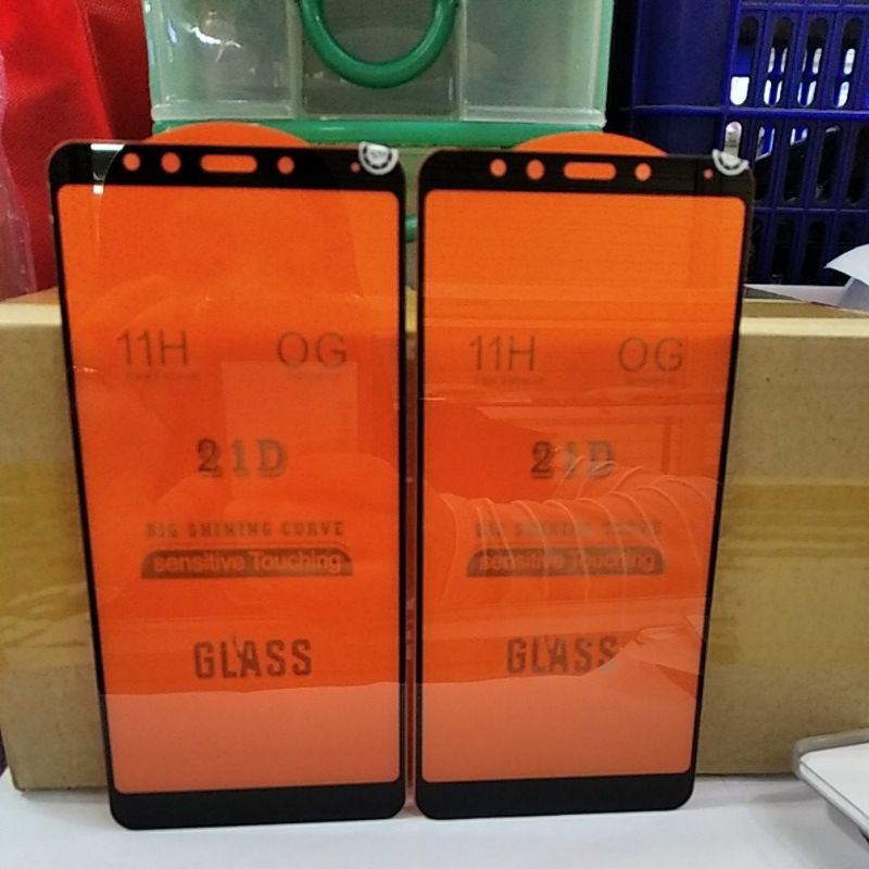 TG FULL XIAOMI REDMI 5 / REDMI 5+ / REDMI S2 / A1/5X / A2/6X ANTI GORES KACA FULL LAYAR WARNA HITAM