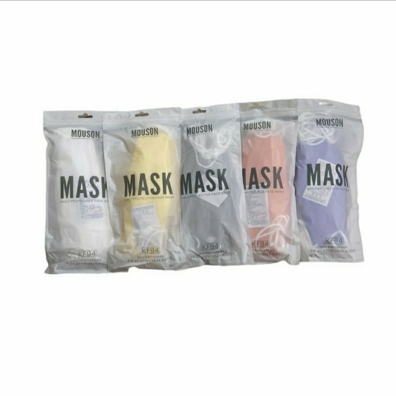 Masker Korea KF94 4 ply isi 10pcs Disposable Korean Face Mask Evo Plusmed Earloop Anti Virus Debu