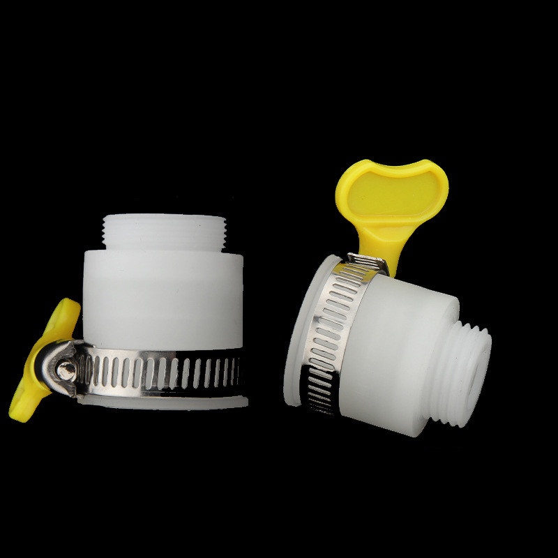 Adaptor Keran Air 4 Titik Gigi Tebal Universal Dengan Kunci Pas Untuk Taman