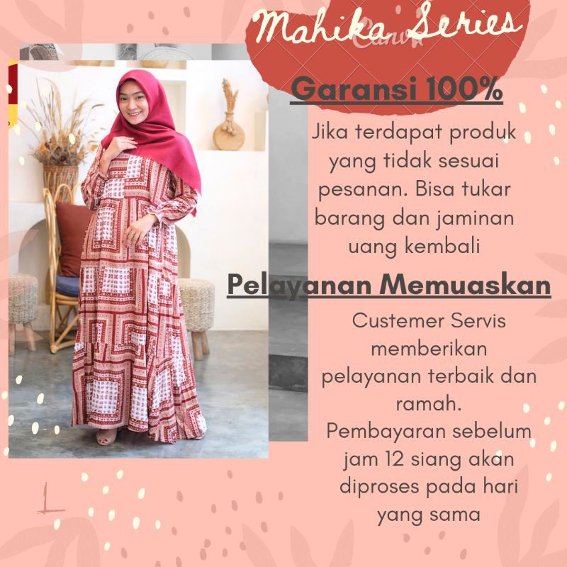 GAMIS SYARI HOME DRESS BUSUI MAHIKA SERIES BY WEARMOURA