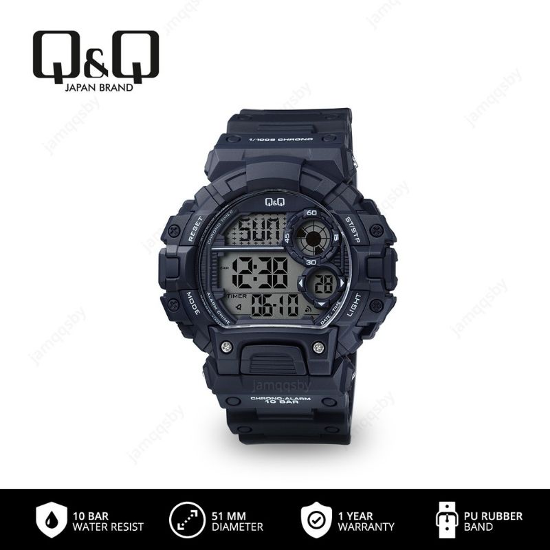 Jam Tangan Pria Q&amp;Q QnQ QQ M144 M144J Digital Original Water Resist