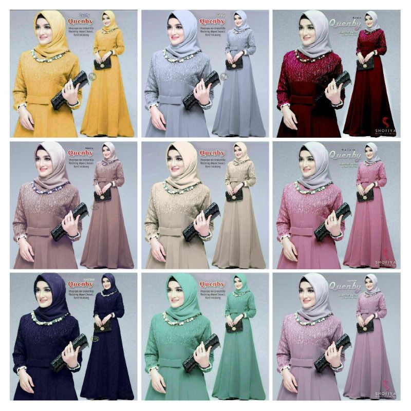 Gamis lovender Quenby