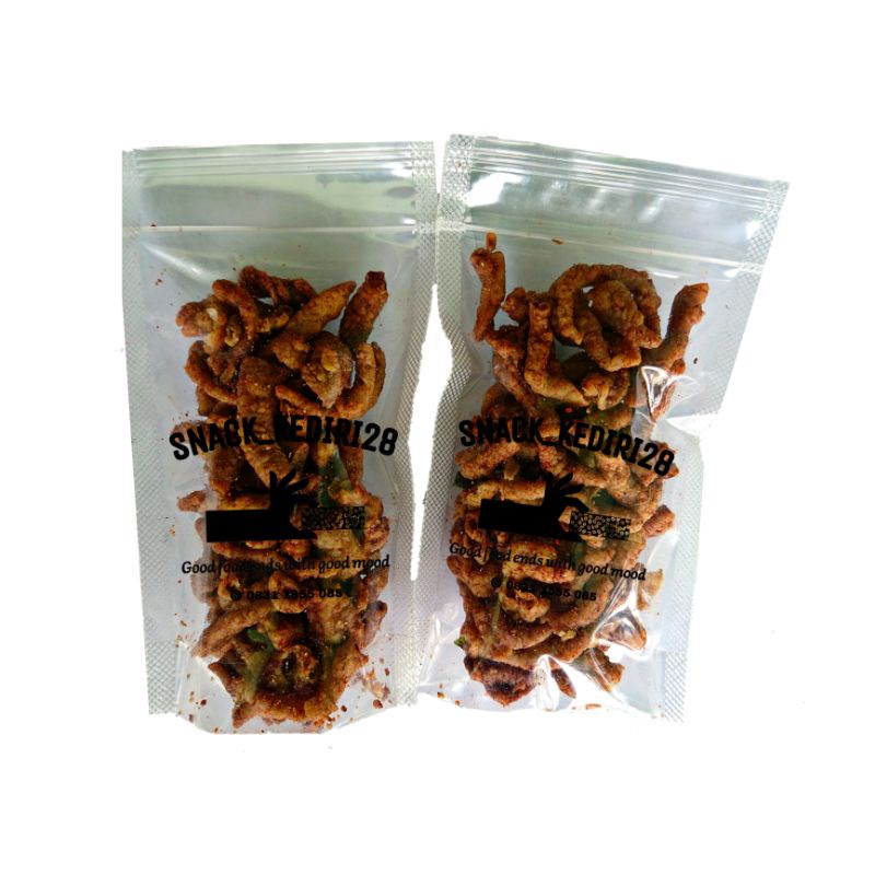 Kripik Usus Pedas Daun Jeruk