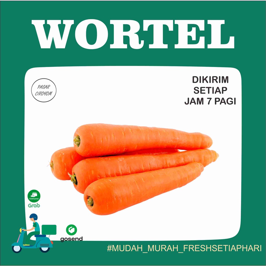 

WORTEL BRASTAGI / WORTEL LOKAL FRESH MURAH BANDUNG 500g