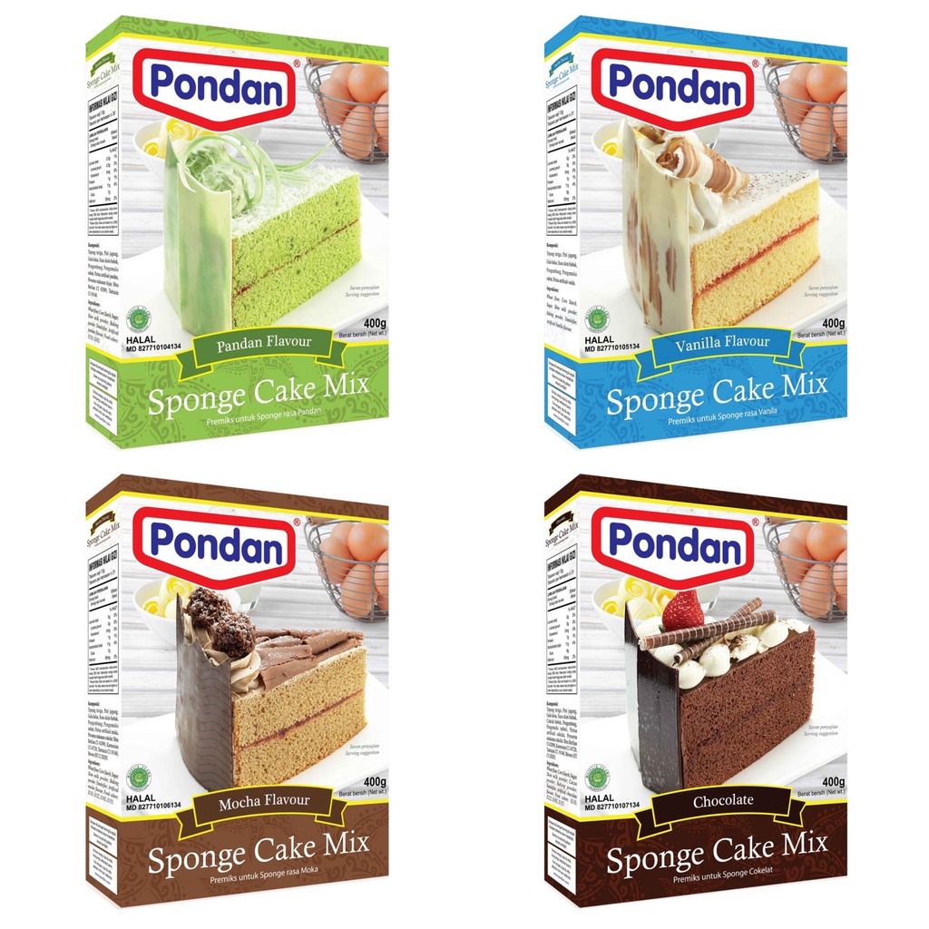 

PONDAN SPONGE CAKE MIX 400 GRAM