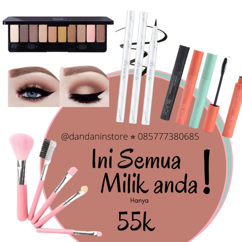 Sale! Paket Kosmetik Set Make Up 20in1 Murah Terlengkap Komplit Seserahan Lamaran Kado Pernikahan Kecantikan Wajah Wanita COD