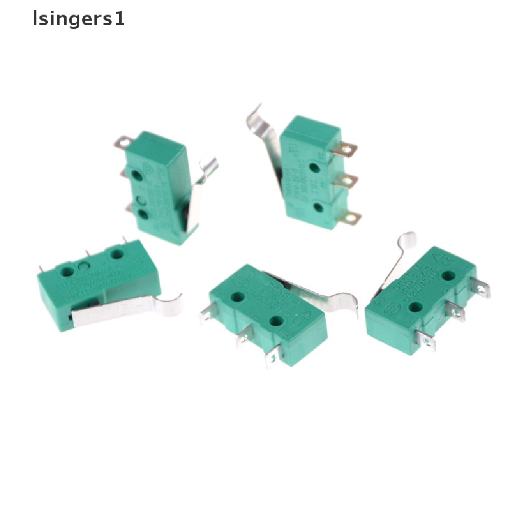 (lsingers1) 5pcs KW4-3Z-3 SPDT NO NC Tuas Engsel Switch Mikro