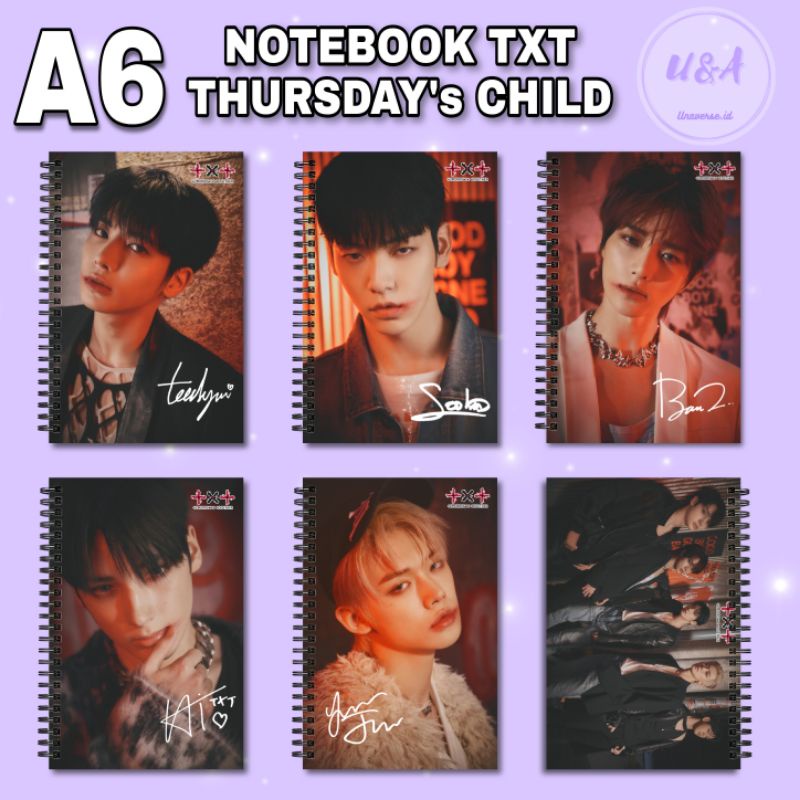 

[COD] NOTEBOOK A6 TXT THURSDAY'S CHILD MESS Ver. Teonjun Soobin Buku Murah