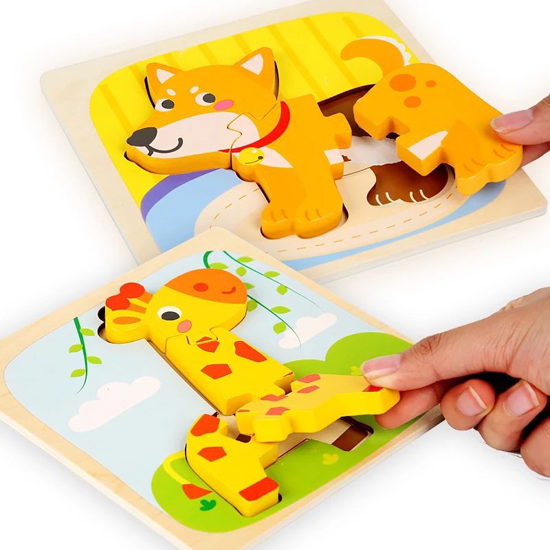 Mini Chunky Puzzle Ver 3 Puzzle Kayu Wooden Puzzle Anak Puzzle 3D Puzzle Mini Mainan Balita Mainan Edukasi