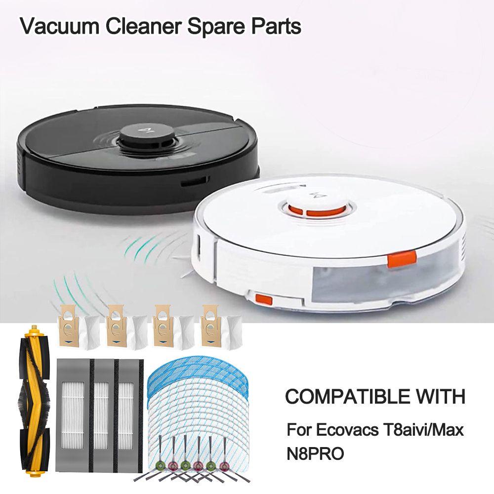 Solighter Robot Vacuum Cleaner Aksesori Penyedot Debu Sparepart Kain Pel Kain Hepa Filter Dustbin Filter Sikat Samping