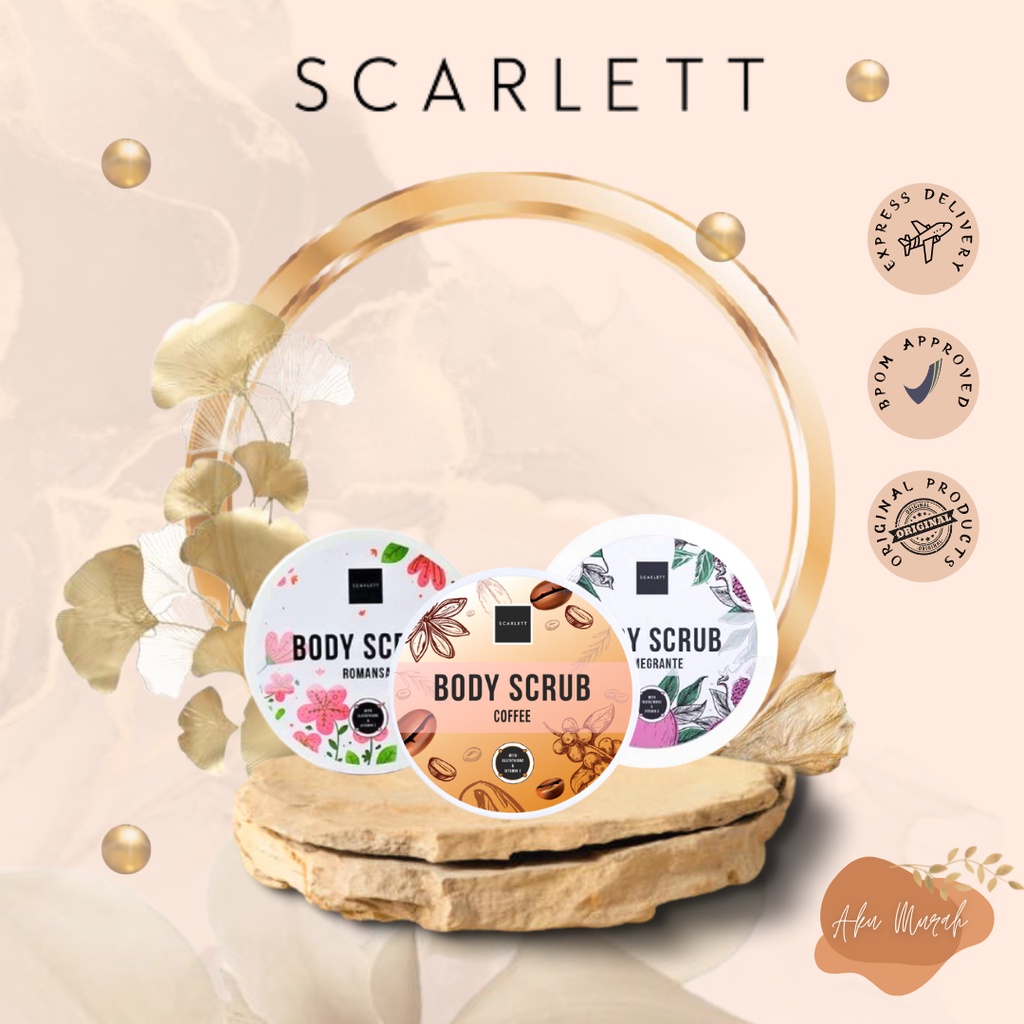 ✨ AKU MURAH ✨SCARLETT Brightening Whitening Body Scrub/ Lulur Badan