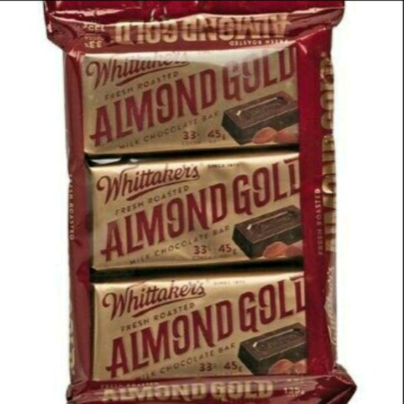 Jual Whittaker The Original Milk Chocolate Roasted Almond Gold Peanut ...