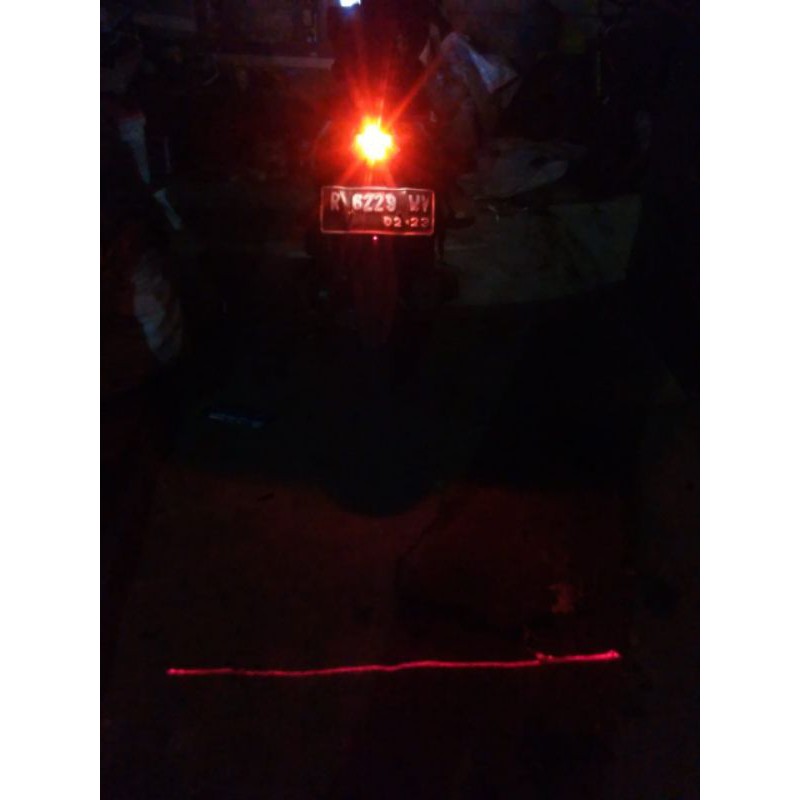 laser LED peringatan Jarak motor dn mobil