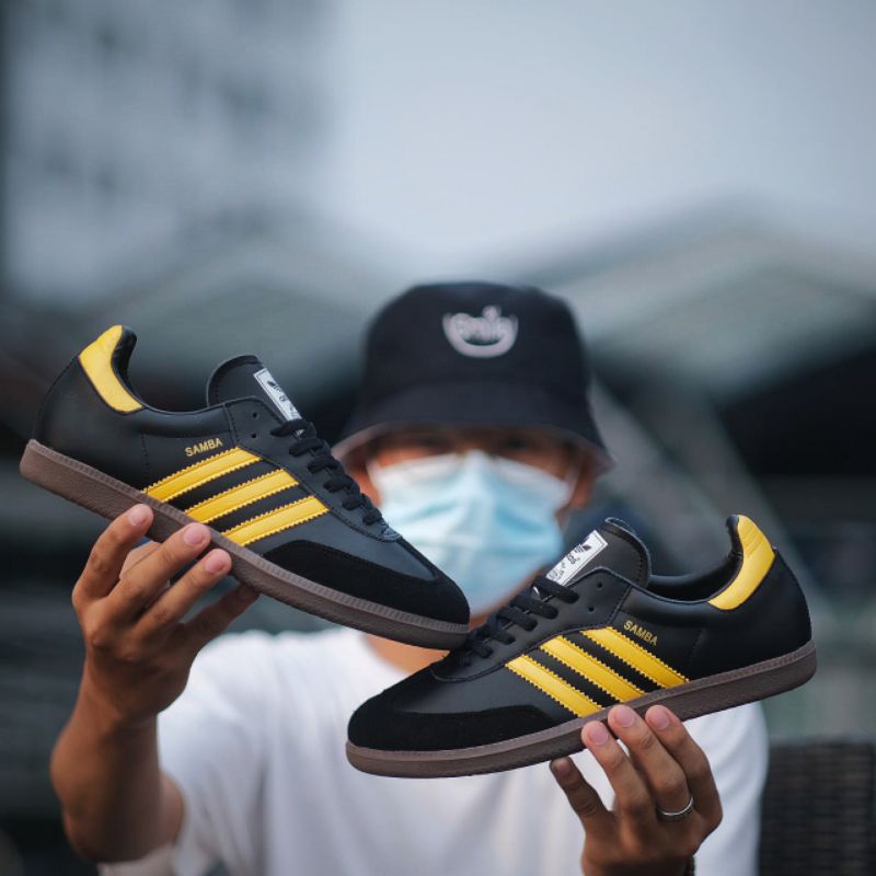 Jual Adidas Samba OG Black Yellow Original | Shopee Indonesia