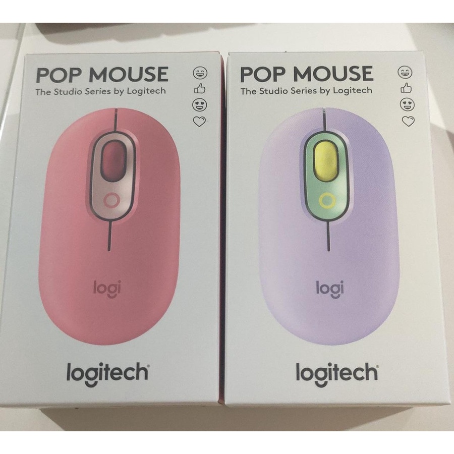 Logitech POP Mouse Wireless Bluetooth Silent Emoji