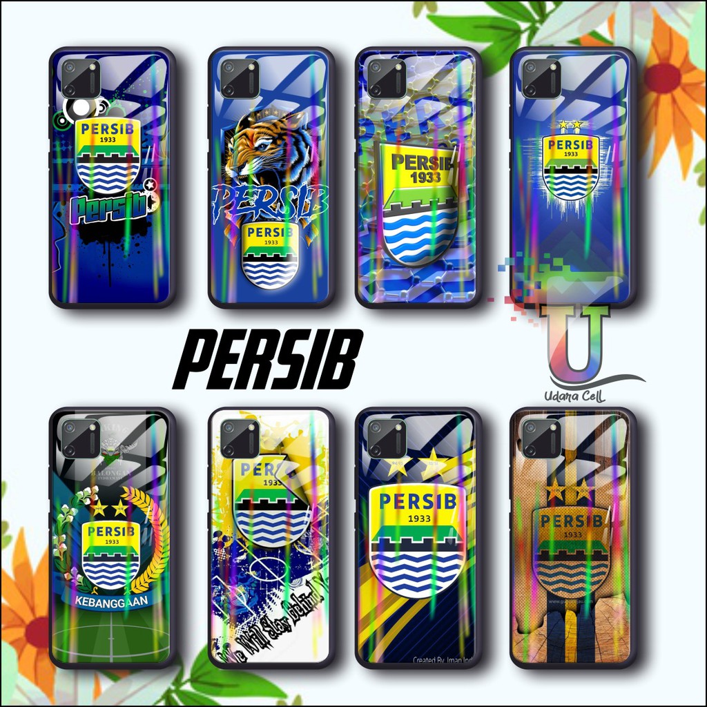 UC289 Case softcase gambar PERSIB back case glass aurora vivo y91 y93 y95 y11 y12i y17 y15 v5 v17