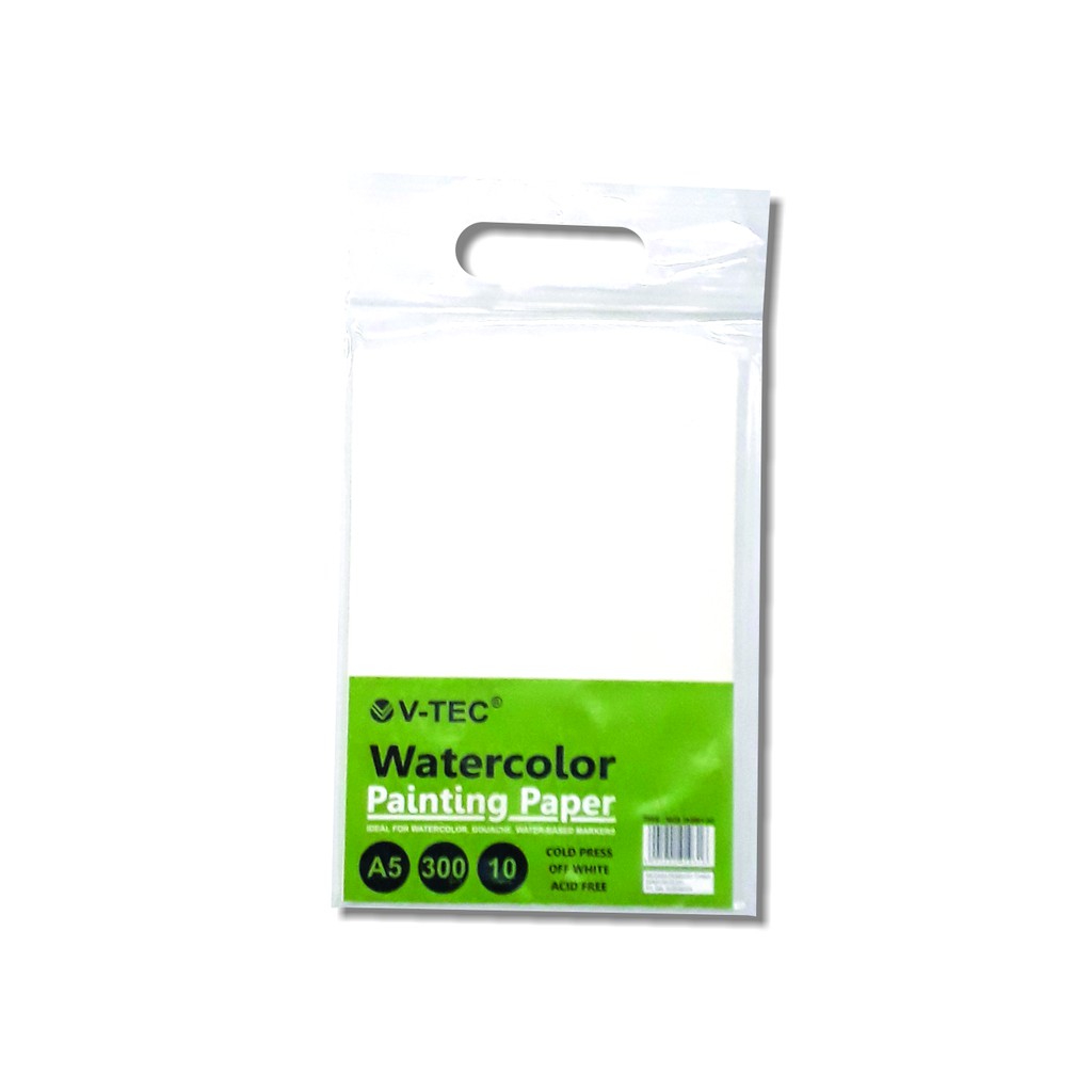

V-TEC WATER COLOR PAPER A5 300 GSM / COLD PRESS