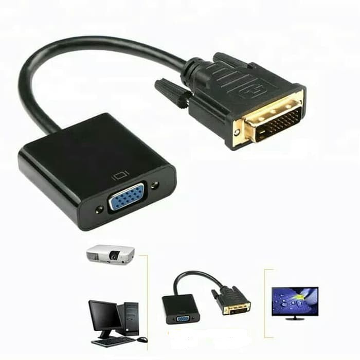 Kabel DVI 24+1 To Vga/Kabel Converter Aktif DVI 24+1 Mele To Vga Fimel