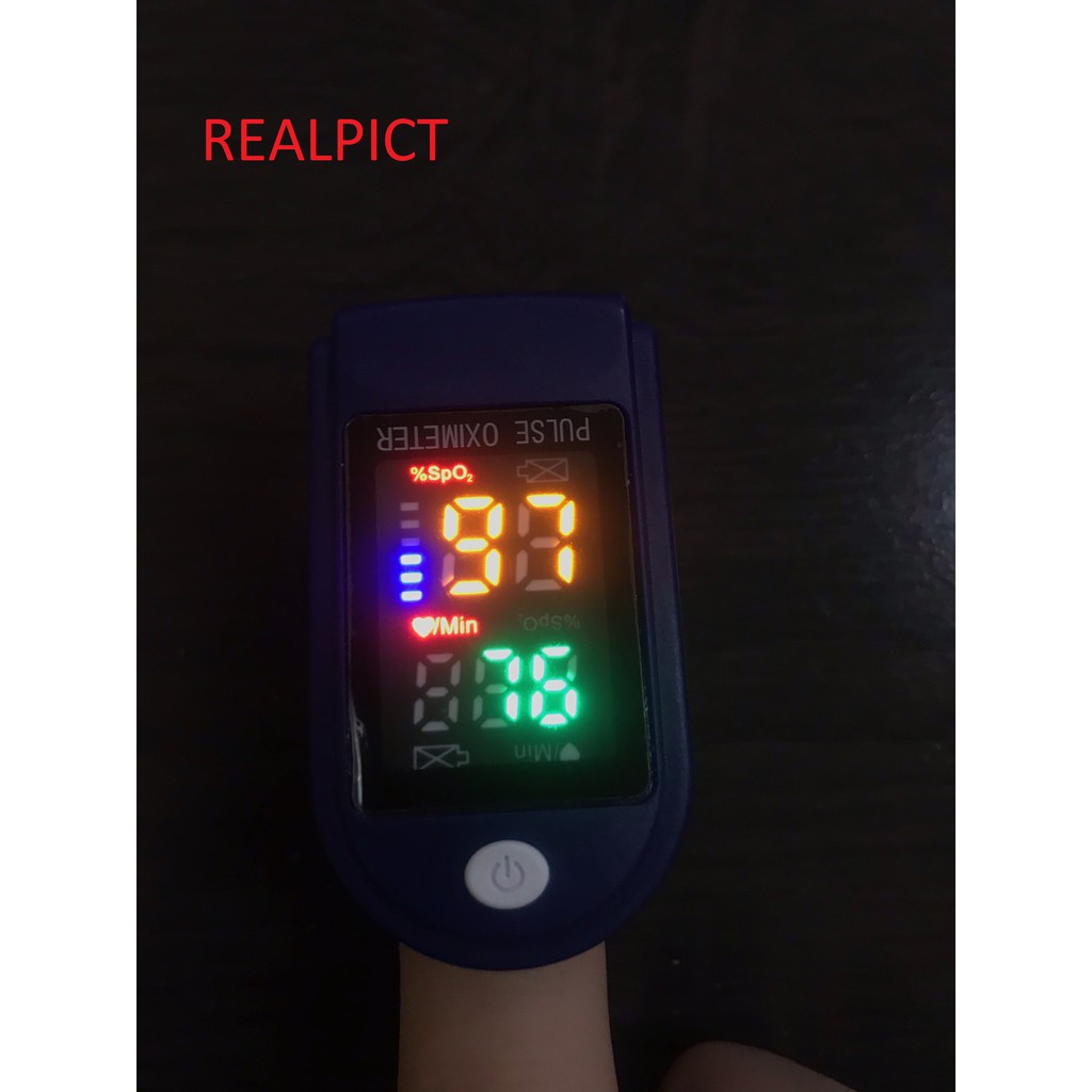 Fingertip Pulse Oximeter Oximetry SpO2 Saturation Monitor LED FULL COLOR COLOUR OXYMETER