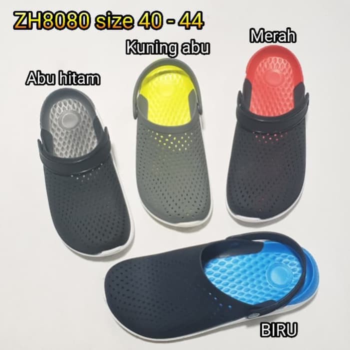 Promo jelly sandal pria karet sendal tali cowok zh8080