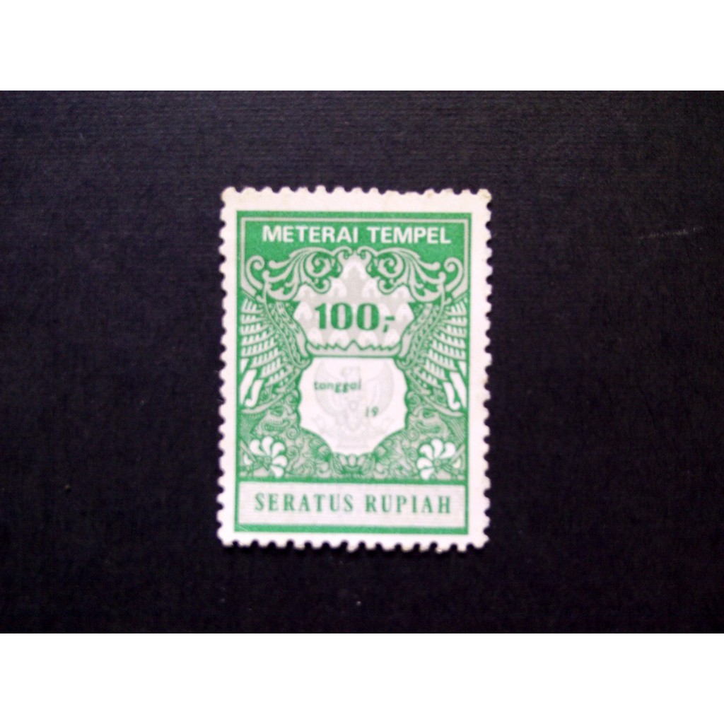 Materai Rp 100 Pemakaian Tahun 1981 sd 1985 Bersih