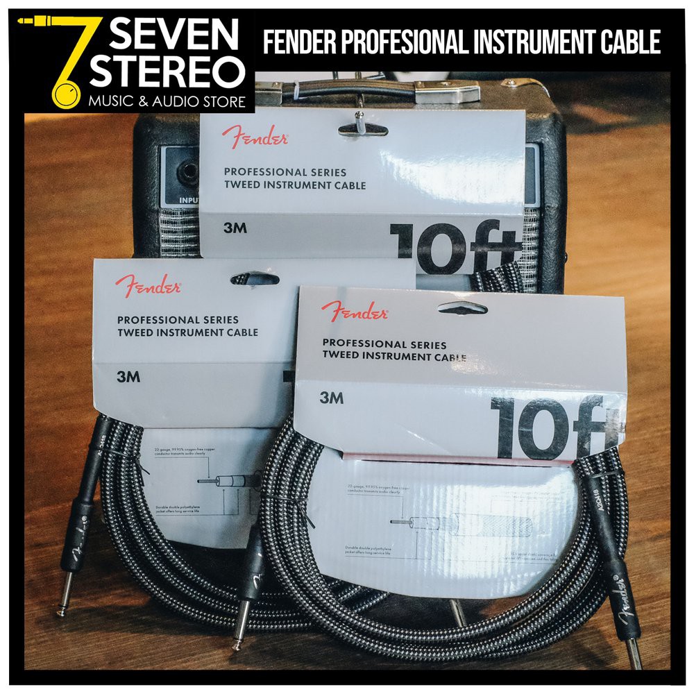 Fender Professional Series Instrument Cable 3 Meter