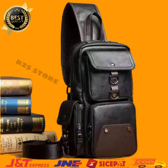 TAS SELEMPANG PRIA / TAS SELEMPANG KULIT PRIA SELEMPANG PREMIUM  9852
