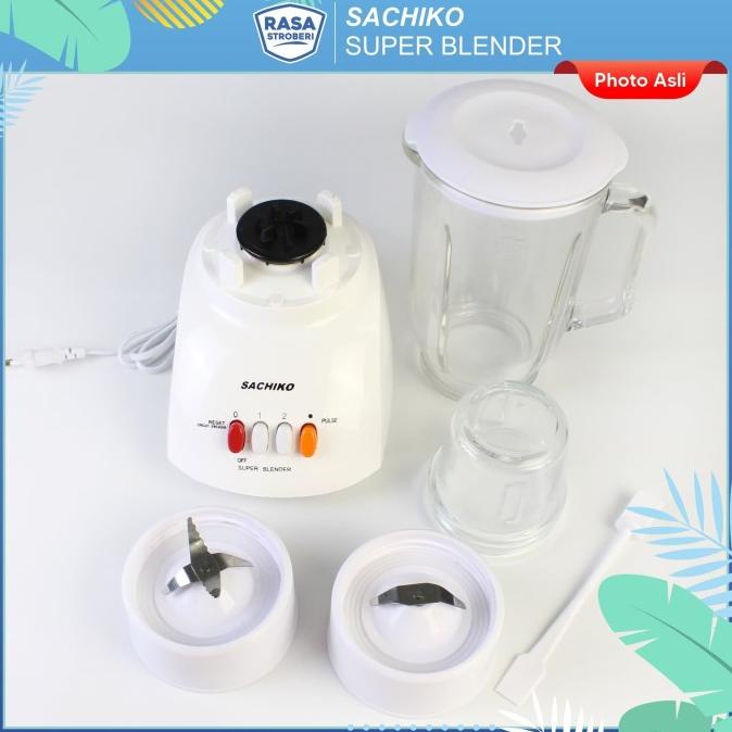 (ABS) BLENDER KACA 2 IN1 PREMIUM SACHIKO 1,2 LITER