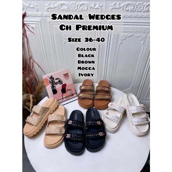 GJAZ SANDAL WEDGES CH PREMIUM IMPORTi