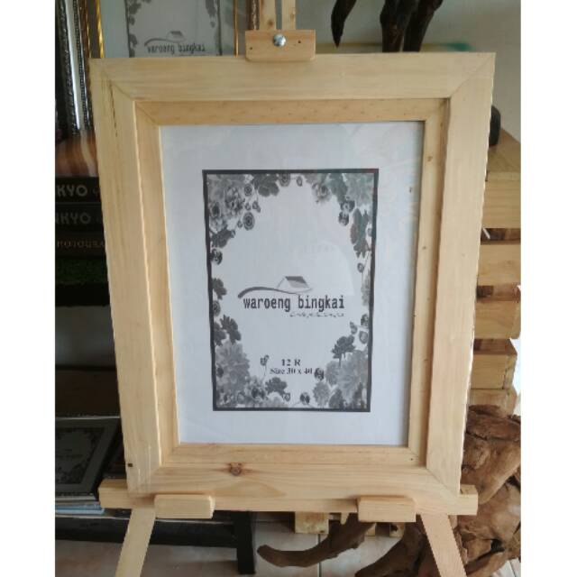 FRAME BINGKAI PIGURA  FOTO UK 12R 30X40 CM KAYU  JATI 