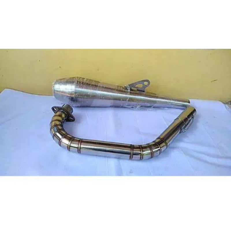 Knalpot japstyle full stenlis GL TIGER MEGAPro