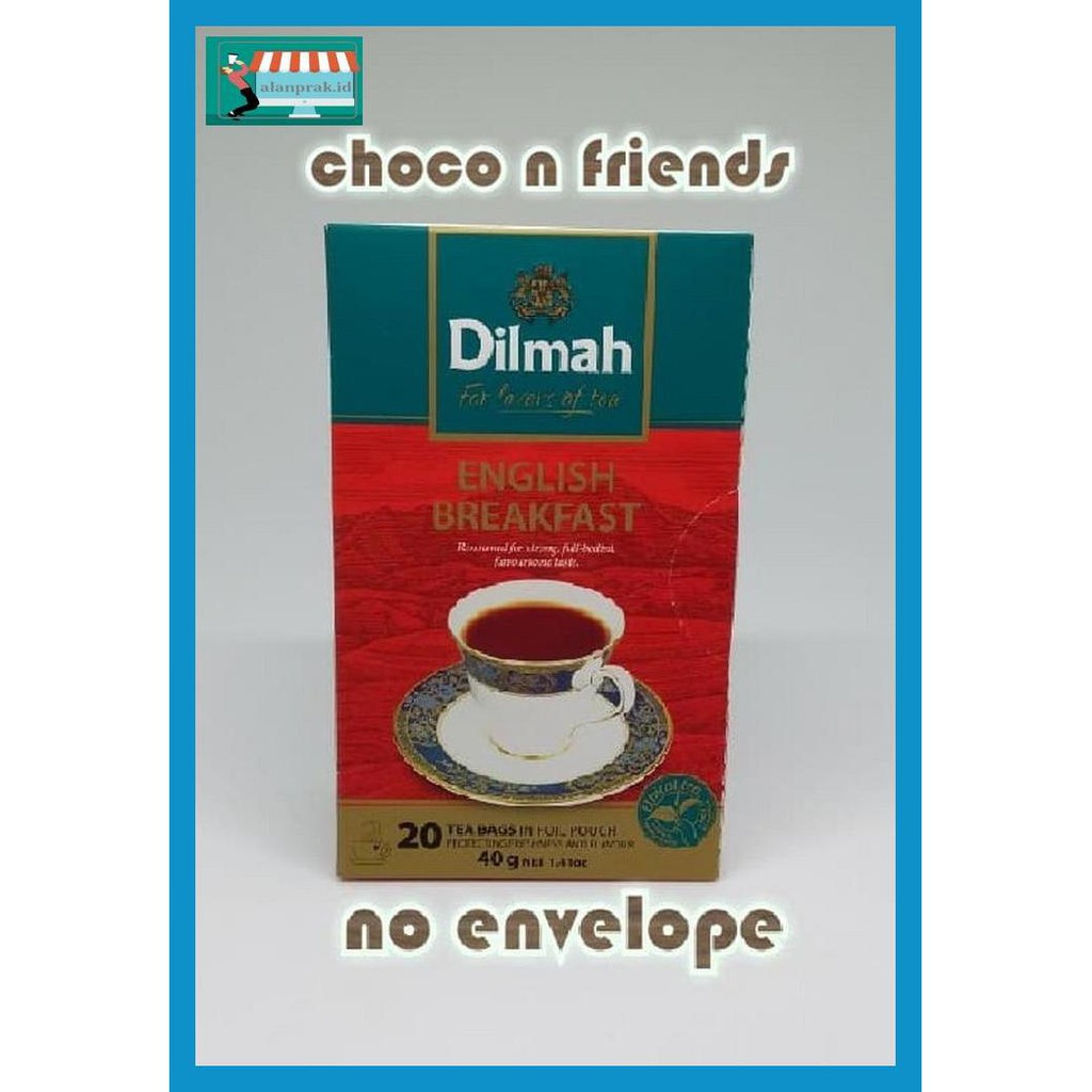 

6Rg5T7T- Teh Dilmah No Envelope 20 Sachet English Breakfast Te5Ts56-