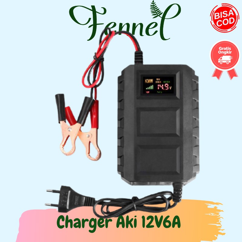 Charger Aki Mobil Otomatis 12V6A