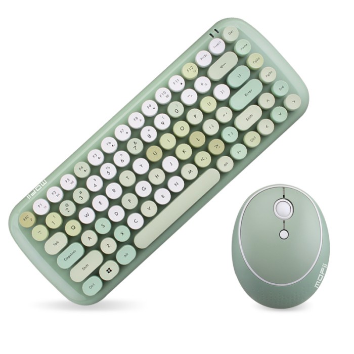 Bepop Wireless Keyboard Mouse Set Cute Candy MOFi 2.4G - Candy Green