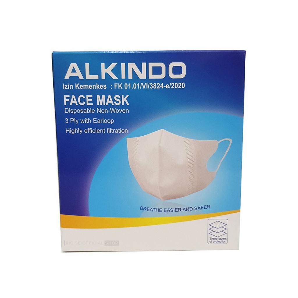 MASKER DUCKBILL FACE MASK 3 PLY EARLOOP SATUAN - DEWASA