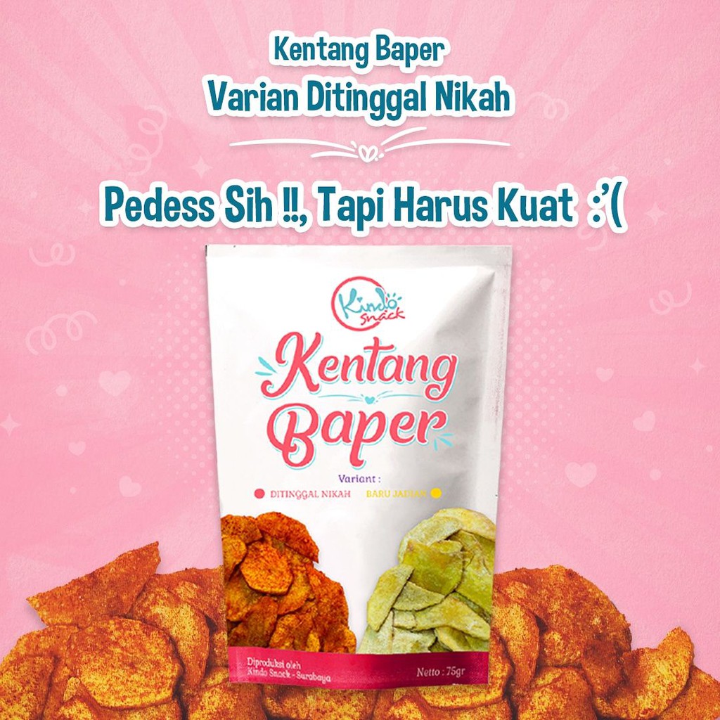 

KENTANG BAPER DARI KINDOSNACK DENGAN 6 VARIAN RASA YANG MEMBUAT KAMU KETAGIHAN TANPA AMAN DI MAKAN