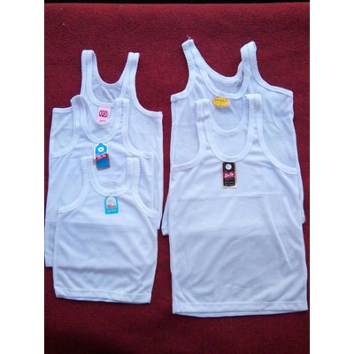 singlet anak uk M putih MEGA