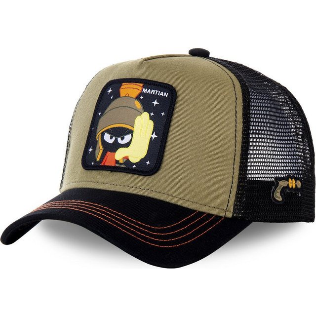 topi Summer Hat  Mesh Hat MARTIAN BUNNY  Disney Cartoon Character Embroidery Unisex Baseball Cap Youth Hip Hop Tide Card Cap For Men Women Snapback Cap