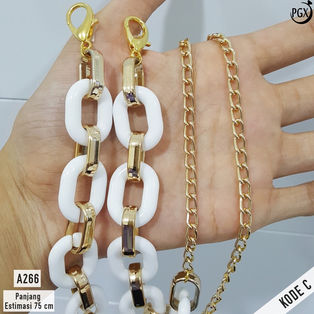 PGX Strap Masker - Kalung Masker - Tali Masker Rantai Premium Aksesoris Fashion A266