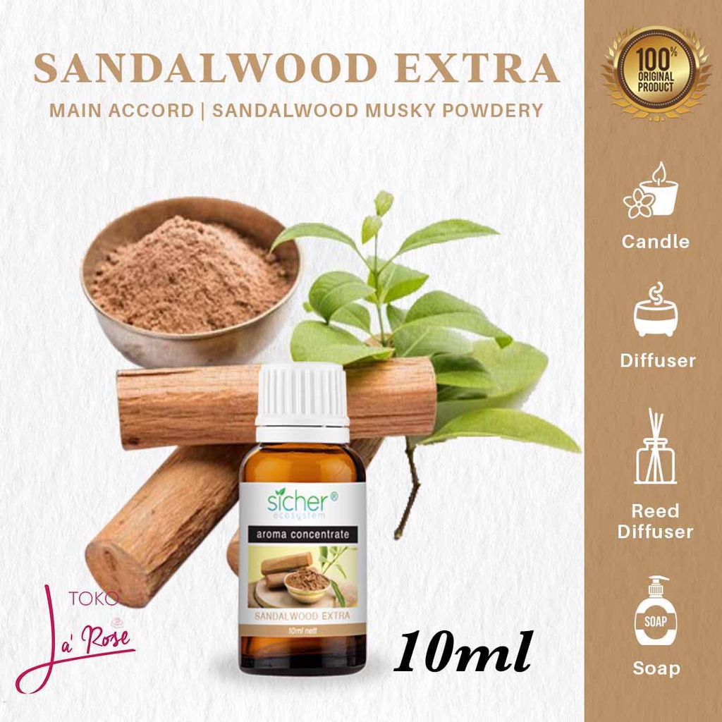 Sandalwood Aromatherapy Sicher Essential Oil Pewangi Ruangan Aromaterapi Diffuser Humidifier 10ml