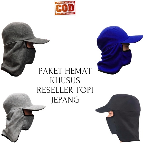 PAKET HEMAT KHUSUS RESELLER TOPI JEPANG / TOPI MANCING / TOPI PROYEK / TOPI MASKER