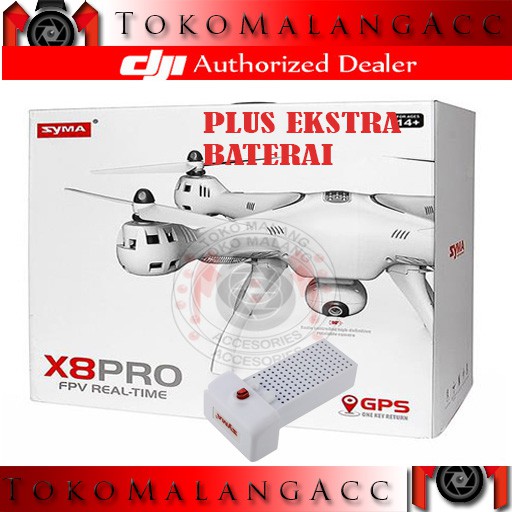 Syma X8 Pro X8PRO GPS Plus Ektsra Baterai